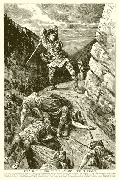 Roland, de Held van het Nationale Epos van Frankrijk door English School