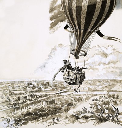 Rolier en Bezier werden tijdens de Eerste Wereldoorlog met een boodschap per ballon gestuurd door English School