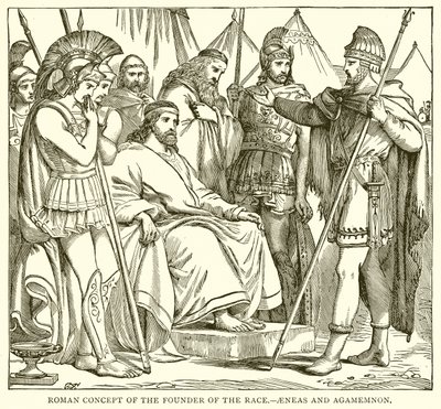 Romeins concept van de stichter van het ras.--Aeneas en Agamemnon door English School