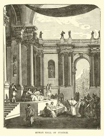 Romeinse rechtszaal door English School