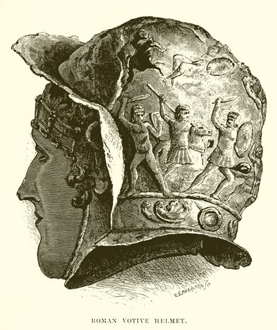 Romeinse votiefhelm door English School