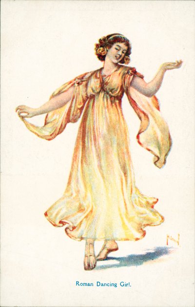 Romeinse danseres door English School