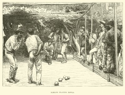 Romeinen die jeu de boules spelen door English School