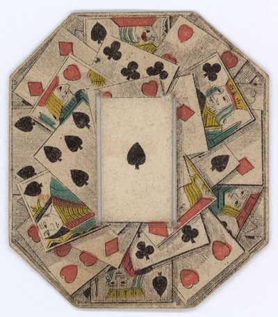 Rondel van speelkaarten door English School