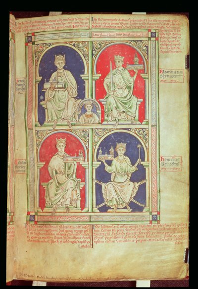 Vier Koningen van Engeland, uit de 