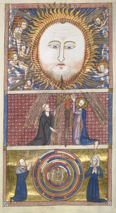 Christus de Zon trekt zielen aan, uit Ome Bonum door James le Palmer door English School