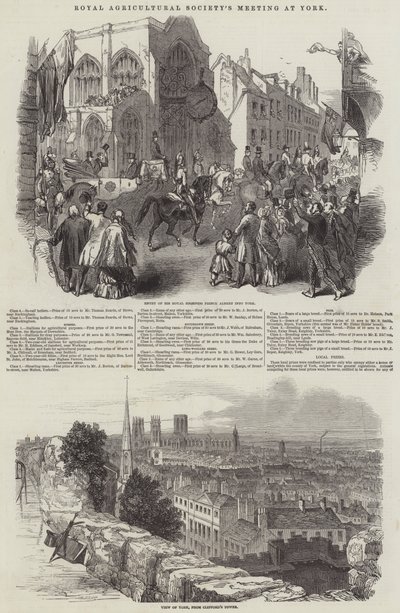 Vergadering van de Koninklijke Landbouwmaatschappij, in York door English School