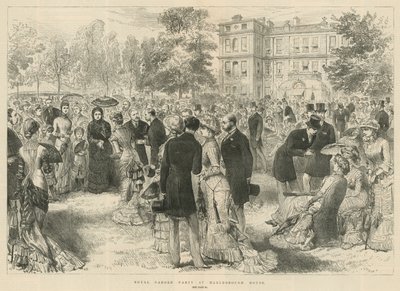 Koninklijk tuinfeest in Marlborough House, Londen door English School