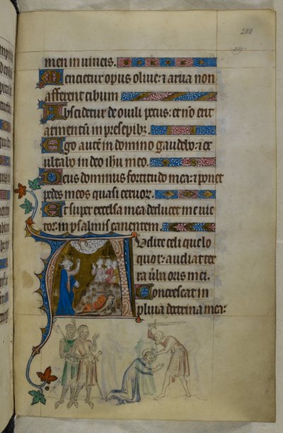 Royal MS 2 B VII f.288r, uit De Queen Mary Psalter, ca. 1310-20 (perkament) door English School