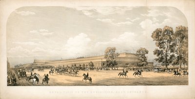 Koninklijk bezoek aan de Grote Tentoonstelling 1851, Oostelijke ingang door English School