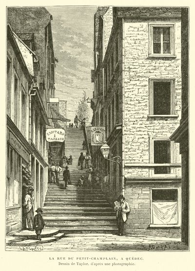 Rue du Petit-Chaplain, Quebec City, Canada door English School