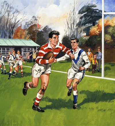 Rugbyspelers door English School
