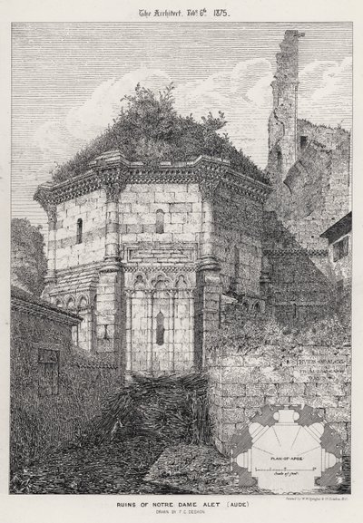 Ruïnes van Notre Dame Alet, Aude door English School