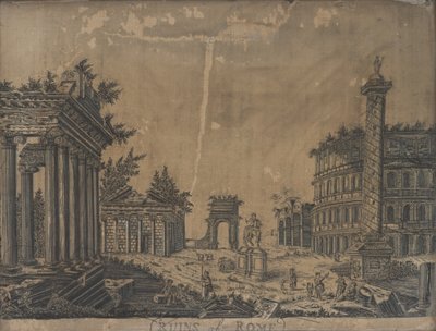 Ruïnes van Rome, 1780s door English School