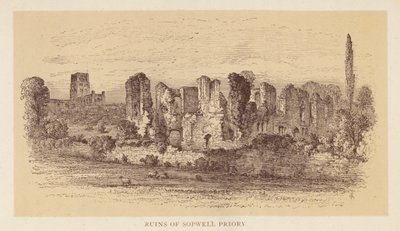 Ruïnes van Sopwell Priory door English School