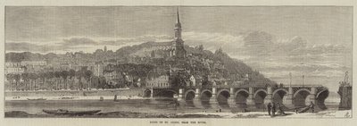 Ruïnes van St Cloud, vanaf de Rivier door English School