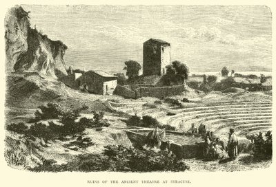 Ruïnes van het Oude Theater in Syracuse door English School