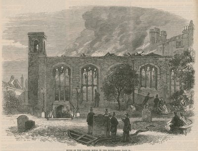 Ruïnes van de Koninklijke Kapel in de Savoy door English School