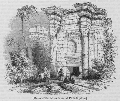 Ruïnes van het Mausoleum in Philadelphia door English School