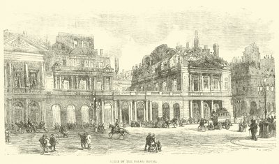 Ruïnes van het Palais Royal, mei 1871 door English School