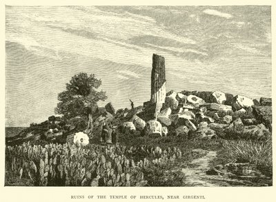 Ruïnes van de Tempel van Hercules, bij Girgenti door English School