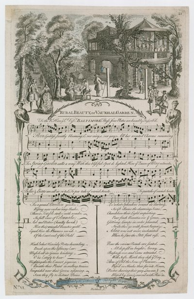 Rurale Schoonheid of Vauxhall Tuin door English School