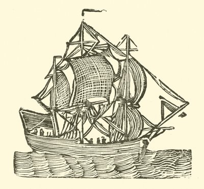 Zeilschip door English School