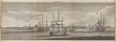 Zeilschepen bij Archangel, Rusland door English School
