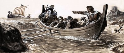 Saint Malo ontsnapt aan plunderende Vikingen door English School