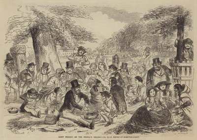 Saint Monday, of de Vakantie van het Volk, een Picknick in Hampton Court door English School