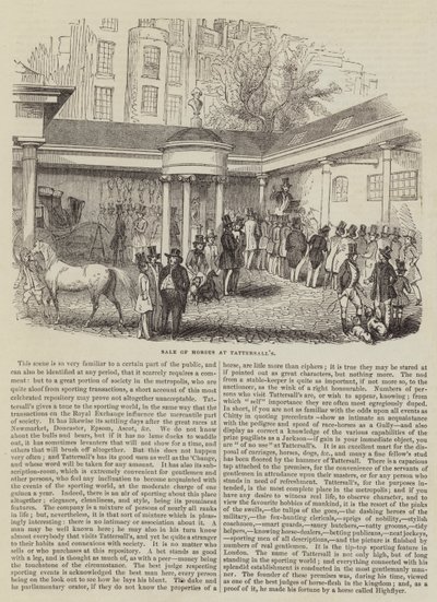 Paardenverkoop bij Tattersall