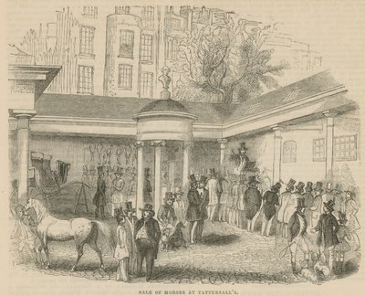 Verkoop van paarden bij Tattersalls door English School