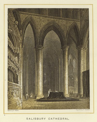 Kathedraal van Salisbury door English School