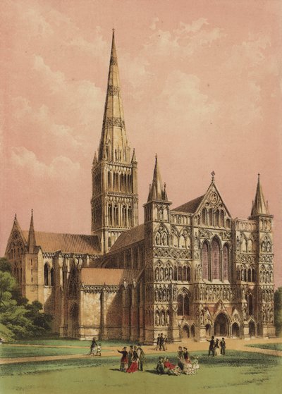 Kathedraal van Salisbury, Wiltshire door English School