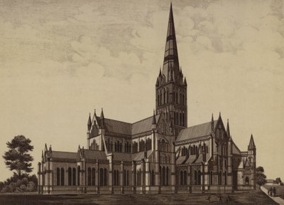 Kathedraal van Salisbury, vanuit het noordoosten door English School