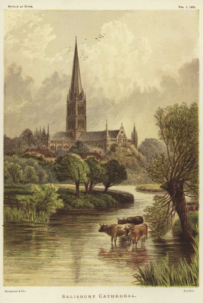 Kathedraal van Salisbury in Salisbury door English School