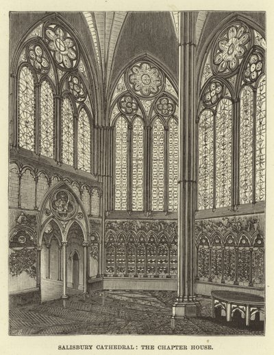 Salisbury Kathedraal, kapittelzaal door English School