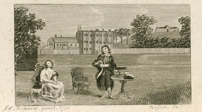 Samuel Richardson en Miss Highmore door English School