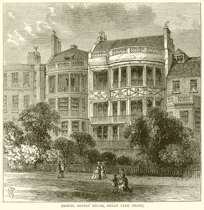 Huis van Samuel Rogers, Green Park Voorkant door English School