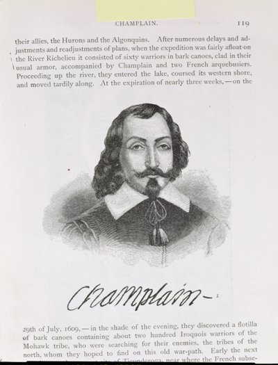 Samuel de Champlain, illustratie uit Deel IV van 