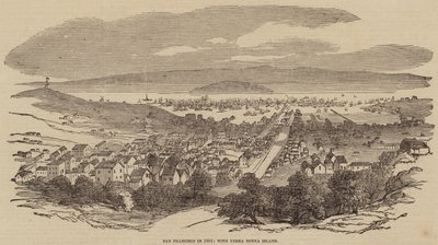 San Francisco in 1851, met Yerba Buena Island door English School