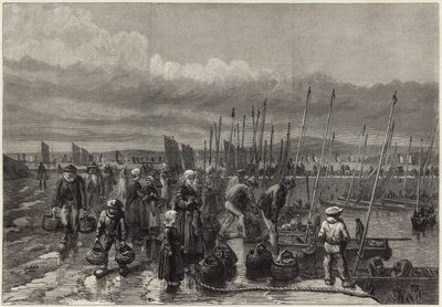 Sardinevisserij aan de kust van Bretagne door English School