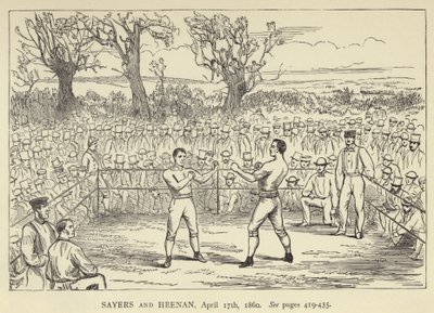 Sayers en Heenan, 17 april 1860 door English School