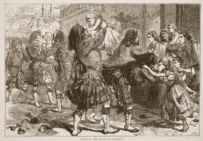 Scène bij de Bevrijding van Lucknow, illustratie uit Cassells Geïllustreerde Geschiedenis van Engeland door English School
