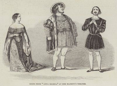 Scène uit "Anna Bolena," in Her Majesty
