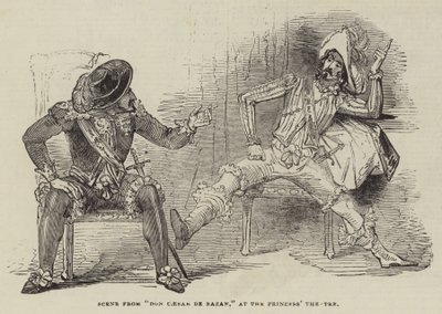 Scène uit "Don Caesar de Bazan" in het Princess