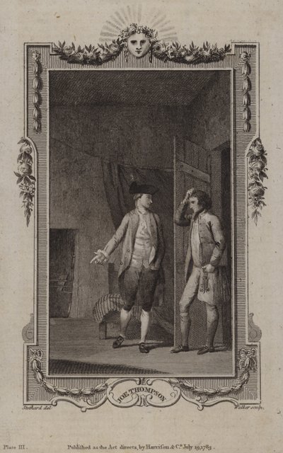 Scène uit Het leven en de avonturen van Joe Thompson, door Edward Kimber door English School