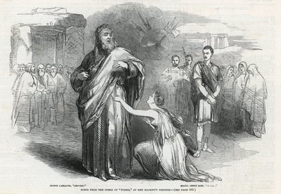 Scène uit de opera Norma in Her Majesty