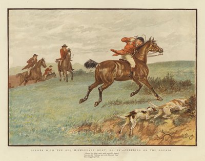 Scènes met de Old Mickledale Hunt door English School