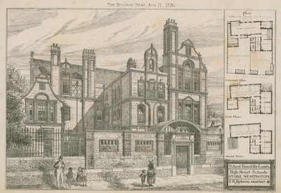 Schoolbestuur voor Londen, High Street Schools, Stoke Newington, Londen door English School